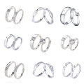 Ready to Ship High End 925 Sterling Silver Couple Rings